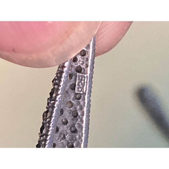 Vintage 925 silver pendant earrings - Picture 4 of 4